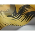 Deco Palm - Chratreuse on Charcoal