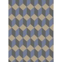 Delano - Metallic Gilver, Hyacinth & Charcoal
