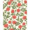 Hampton Roses - Rouge & Spring Green on Parchment