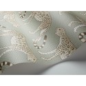 Leopard Walk - Linen on Soft Olive