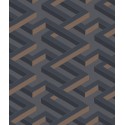 Luxor - Metallic Bronze on Slate Grey