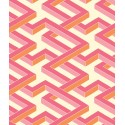 Luxor - Fuchsia & Orange on White