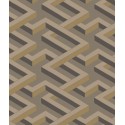 Luxor - Metallic Bronze on Dark Taupe