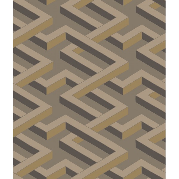 Luxor - Metallic Bronze on Dark Taupe