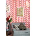 Luxor - Fuchsia & Orange on White
