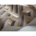 Luxor - Metallic Bronze on Dark Taupe
