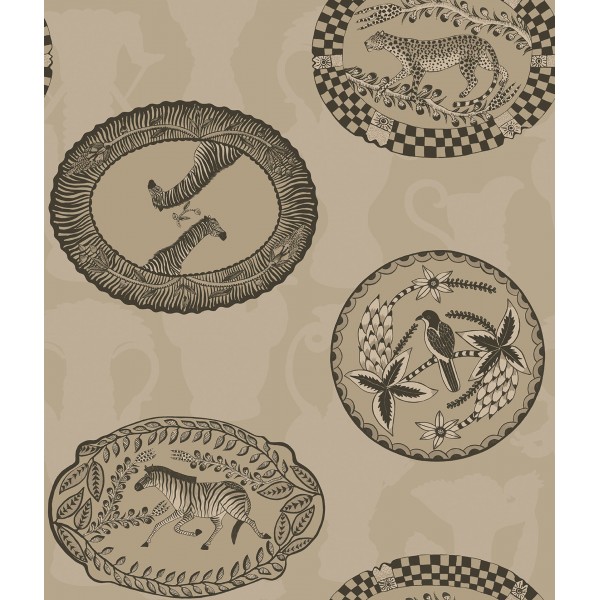 Matrinah - Metallic Gilver & Charcoal on Linen