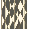 Oblique - Black, White and Metallic Gold