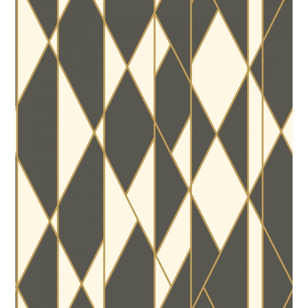 Oblique - Black, White and Metallic Gold