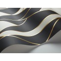 Oblique - Black, White and Metallic Gold