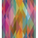 Prism Geometric II - Bright Multi on Fuchsia