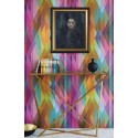 Prism Geometric II - Bright Multi on Fuchsia