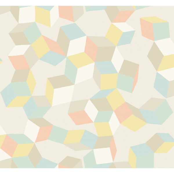 Puzzle - Duck Egg & Yellow on Cream
