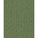 Queen's Quarter - Emerald on Metallic Antique Gold