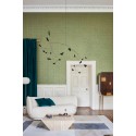 Queen's Quarter - Emerald on Metallic Antique Gold