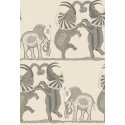 Safari Dance - Parchment & Soot on Stone