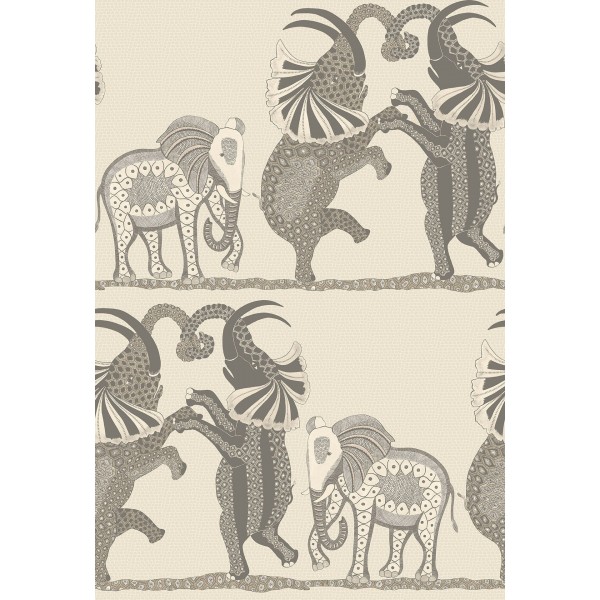 Safari Dance - Parchment & Soot on Stone