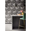 Safari Dance - Stone & Black on Charcoal