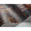 Safari Dance - Ginger & Red on Charcoal