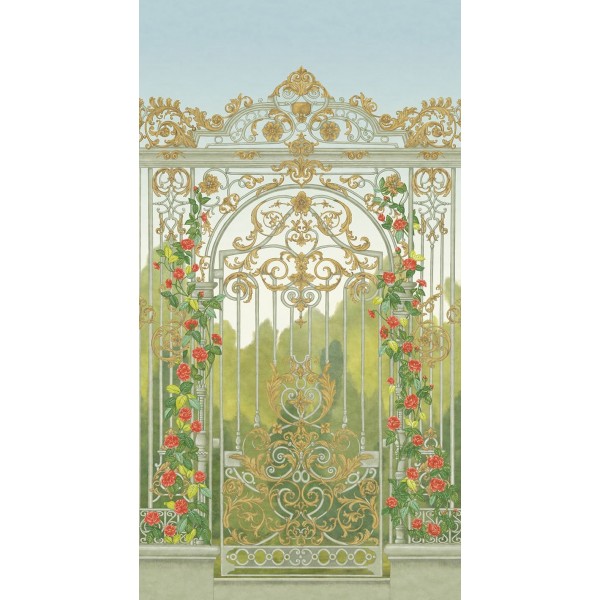 Tijou Gate - Spring Green, Soft Olive & Rouge