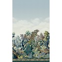 Verdure Tapestry - Viridian, Teal, Ink & Chartreuse