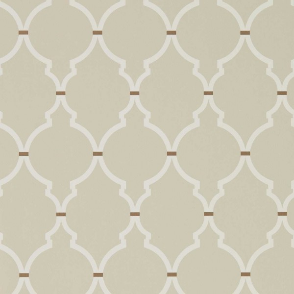 Empire Trellis - Linen/Cream