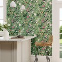 Chinoiserie Hall - Chinese Green/Lotus Pink