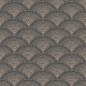 Feather Fan Icons - Charcoal & Metallic Bronze