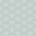 Feather Fan Icons - Print Room Blue