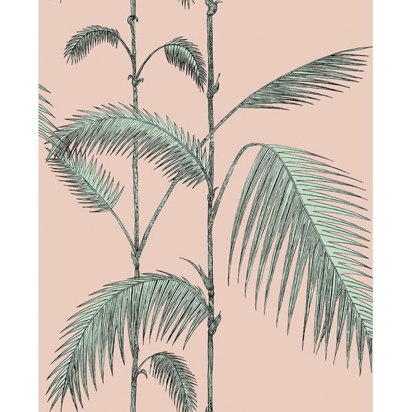 Palm Leaves Icons - Alabaster Pink & Mint