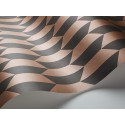 Petite Tile - Charcoal & Metallic Bronze