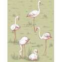 Flamingos Icons - Olive