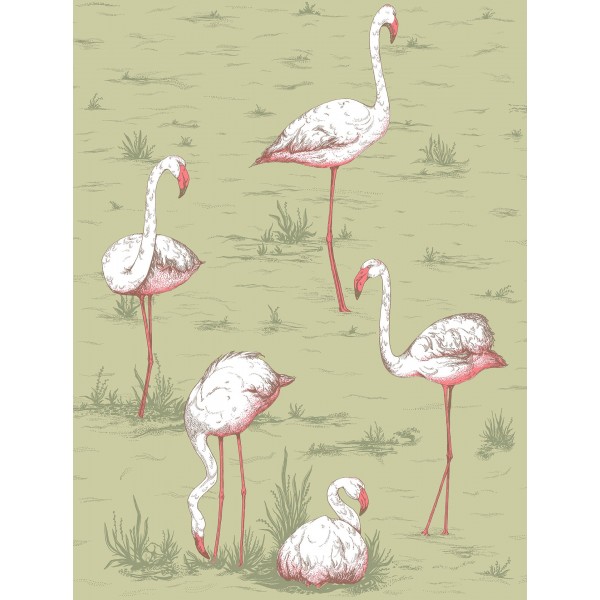 Flamingos Icons - Olive