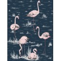 Flamingos Icons - Blush on Midnight