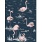 Flamingos Icons - Blush on Midnight