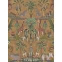 Afrika Kingdom - Olive Green & Spring Green on Metallic Bronze