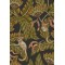 Bush Baby - Spring Green & Orange on Black