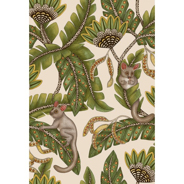 Bush Baby - Spring Green & Marigold on Stone