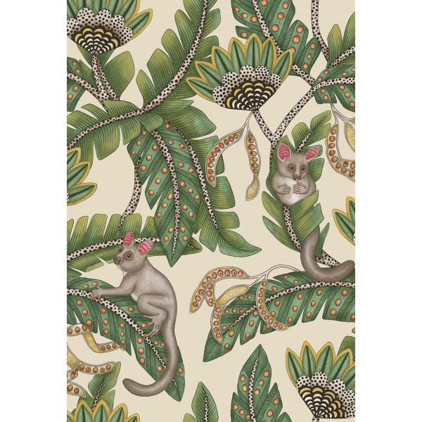 Bush Baby - Sage & Chartreuse on Parchment