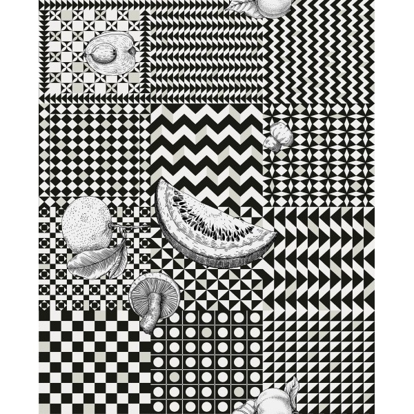 Frutta e Geometrico - Black & White