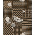 Frutta e Geometrico -Black, White & Gold