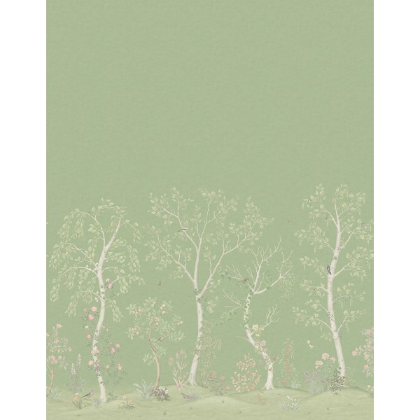 Seasonal Woods Silk - Jade Silk