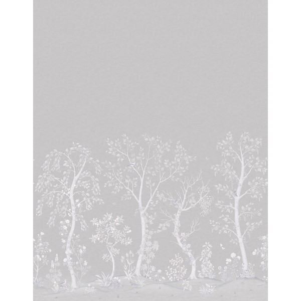 Seasonal Woods Silk - Platinum Silk