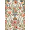 Protea Garden - Olive Green & Tangerine on White