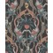 Safari Totem - Ruby & Print Room Blue on Charcoal