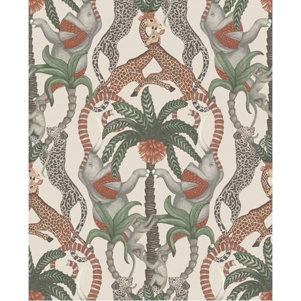 Safari Totem - Ginger & Taupe on Parchment