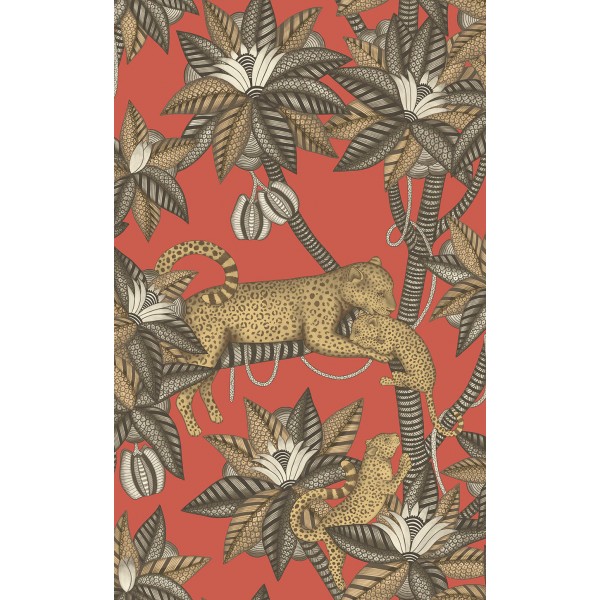 Satara - Soot & Metallic Gold on Rouge