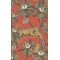 Satara - Soot & Metallic Gold on Rouge