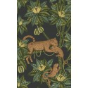 Satara - Spring Green & Metallic Bronze on Charcoal