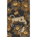 Satara - Burnt Orange & Sand on Black